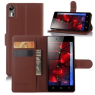 Чехол с визитницей для Lenovo Vibe Shot (коричневый) Чехол с визитницей для Lenovo Vibe Shot (коричневый)