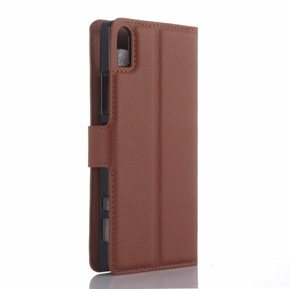 Чехол с визитницей для Lenovo Vibe Shot (коричневый) Чехол с визитницей для Lenovo Vibe Shot (коричневый)