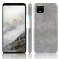 Кожаная накладка-чехол для Google Pixel 4 XL (серый) Кожаная накладка-чехол для Google Pixel 4 XL (серый)