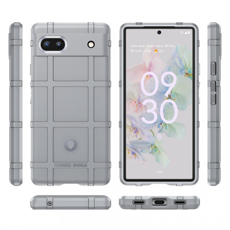 Чехол-накладка Shock-proof для Google Pixel 6a (серый)