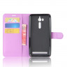 Чехол с визитницей для ASUS ZenFone Go ZB552KL  (фиолетовый)
