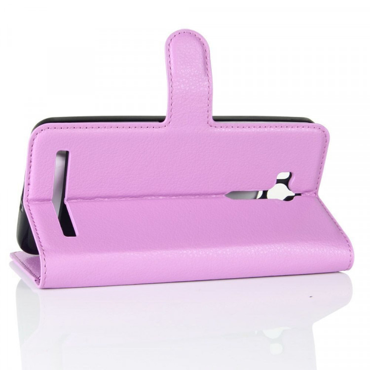 Чехол с визитницей для ASUS ZenFone Go ZB552KL  (фиолетовый)