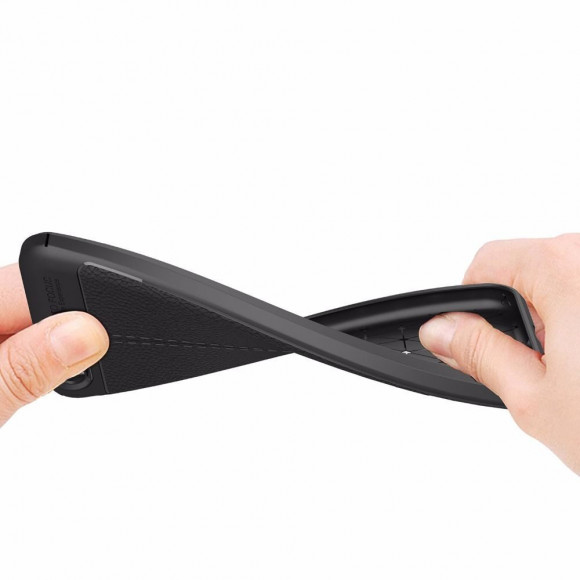 Чехол-накладка Litchi Grain для Asus Zenfone 4 ZE554KL (серый)