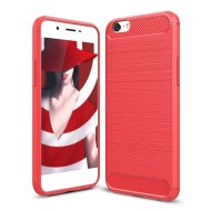 Чехол-накладка Carbon Fibre для Oppo A39 (красный) Чехол-накладка Carbon Fibre для Oppo A39 (красный)