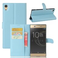 Чехол с визитницей для Sony Xperia XA1 Ultra (голубой) Чехол с визитницей для Sony Xperia XA1 Ultra (голубой)