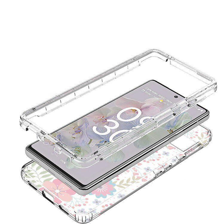 Чехол Butterfly Pattern для Google Pixel 6a (Blue Butterfly)