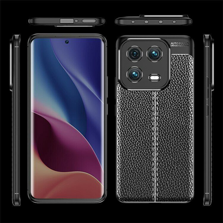 Чехол-накладка Litchi Grain для Xiaomi 13 Pro (черный)