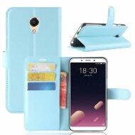 Чехол с визитницей для Meizu M6s (голубой)