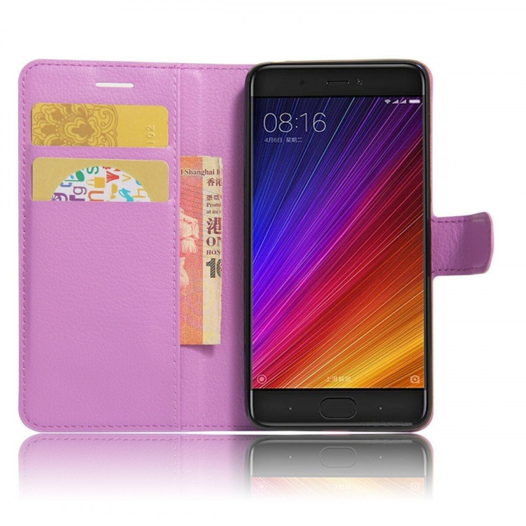 Чехол с визитницей для Xiaomi Mi5S (фиолетовый)