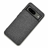 Чехол с тканевой текстурой для Google Pixel 8 (серый)