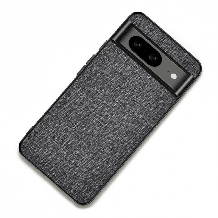 Чехол с тканевой текстурой для Google Pixel 8 (серый)