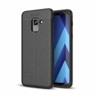 Чехол-накладка Litchi Grain для Samsung Galaxy A8 Plus (2018) (черный) Чехол-накладка Litchi Grain для Samsung Galaxy A8 Plus (2018) (черный)