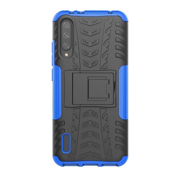 Чехол Hybrid Armor для Xiaomi Mi CC9e / Xiaomi Mi A3 (черный + голубой) Чехол Hybrid Armor для Xiaomi Mi CC9e / Xiaomi Mi A3 (черный + голубой)