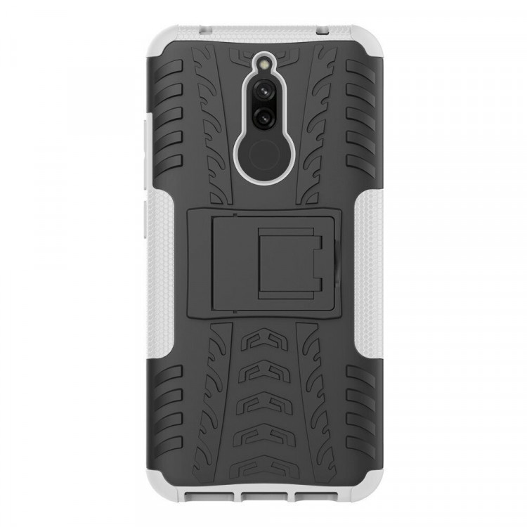 Чехол Hybrid Armor для Xiaomi Redmi 8 / Redmi 8A (черный + белый)
