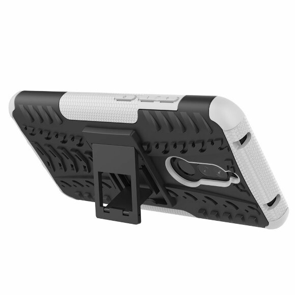 Чехол Hybrid Armor для Xiaomi Redmi 8 / Redmi 8A (черный + белый)