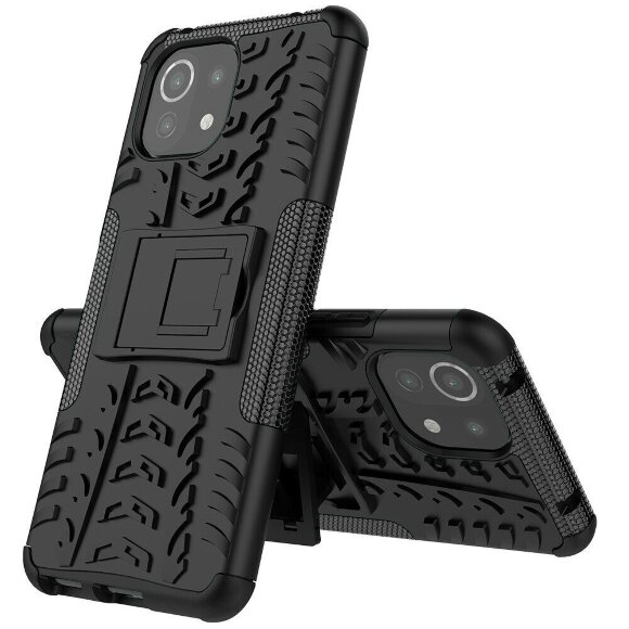 Чехол Hybrid Armor для Xiaomi Mi 11 Lite / Xiaomi Mi 11 Lite 5G (черный)