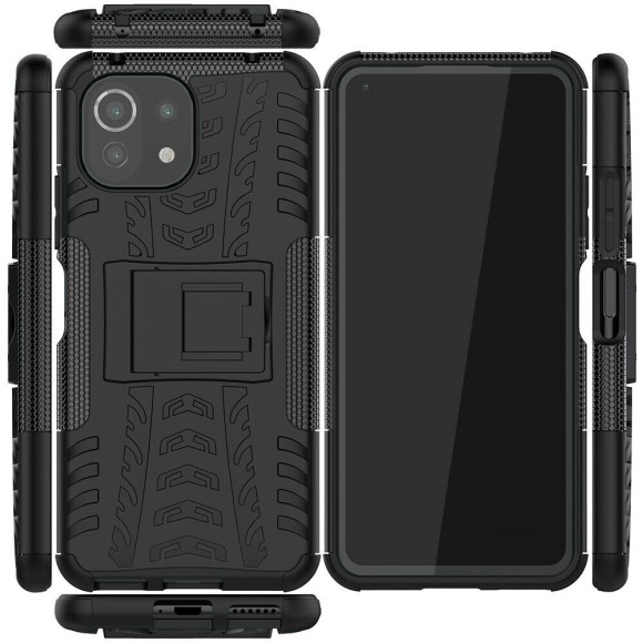 Чехол Hybrid Armor для Xiaomi Mi 11 Lite / Xiaomi Mi 11 Lite 5G (черный)