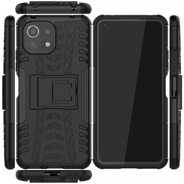 Чехол Hybrid Armor для Xiaomi Mi 11 Lite / Xiaomi Mi 11 Lite 5G (черный)