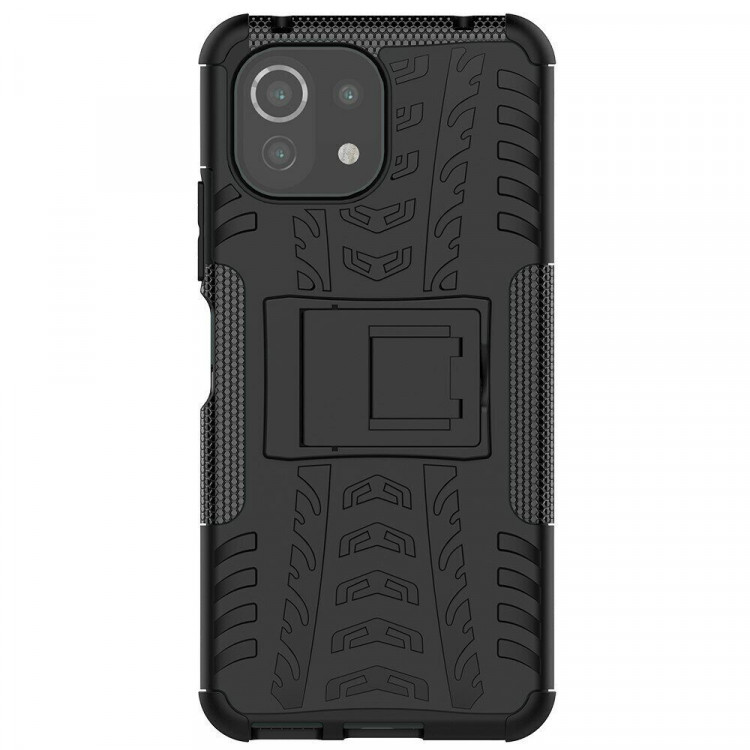 Чехол Hybrid Armor для Xiaomi Mi 11 Lite / Xiaomi Mi 11 Lite 5G (черный)