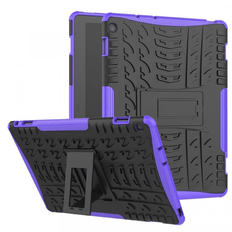 Чехол Hybrid Armor для Huawei MediaPad M3 Lite 10 (черный + фиолетовый)