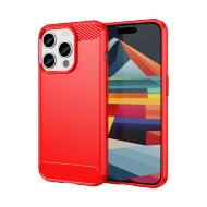 Чехол-накладка Carbon Fibre для iPhone 15 Pro Max (красный) Чехол-накладка Carbon Fibre для iPhone 15 Pro Max (красный)