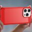 Чехол-накладка Carbon Fibre для iPhone 15 Pro Max (красный)