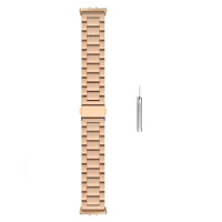 Стальной браслет для Samsung Galaxy Fit 3 SM-R390 (розовое золото)
