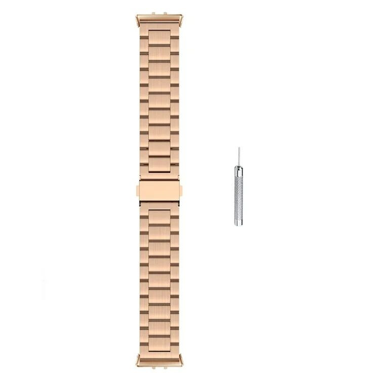 Стальной браслет для Samsung Galaxy Fit 3 SM-R390 (розовое золото)