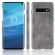 Кожаная накладка-чехол Litchi Texture для Samsung Galaxy S10 (серый)