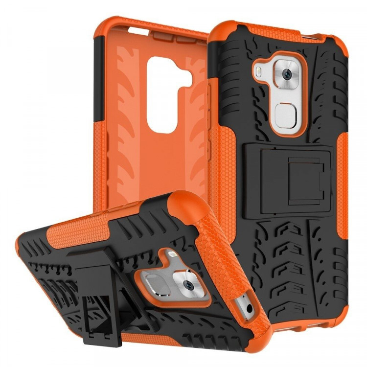 Чехол Hybrid Armor для Huawei Nova Plus (черный + оранжевый)