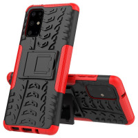 Чехол Hybrid Armor для Samsung Galaxy S20+ (Plus) (черный + красный)