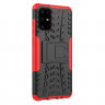 Чехол Hybrid Armor для Samsung Galaxy S20+ (Plus) (черный + красный)