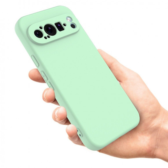 Силиконовый чехол Mobile Shell для Google Pixel 9 Pro XL (зеленый)