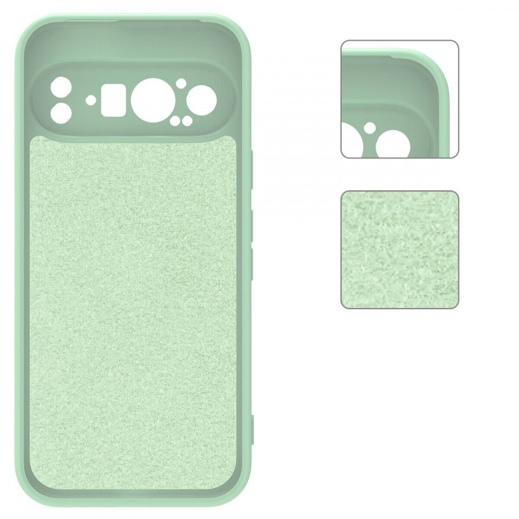 Силиконовый чехол Mobile Shell для Google Pixel 9 Pro XL (зеленый)