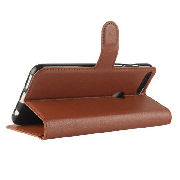 Чехол с визитницей для Huawei Honor 7C Pro / Enjoy 8 (коричневый) Чехол с визитницей для Huawei Honor 7C Pro / Enjoy 8 (коричневый)