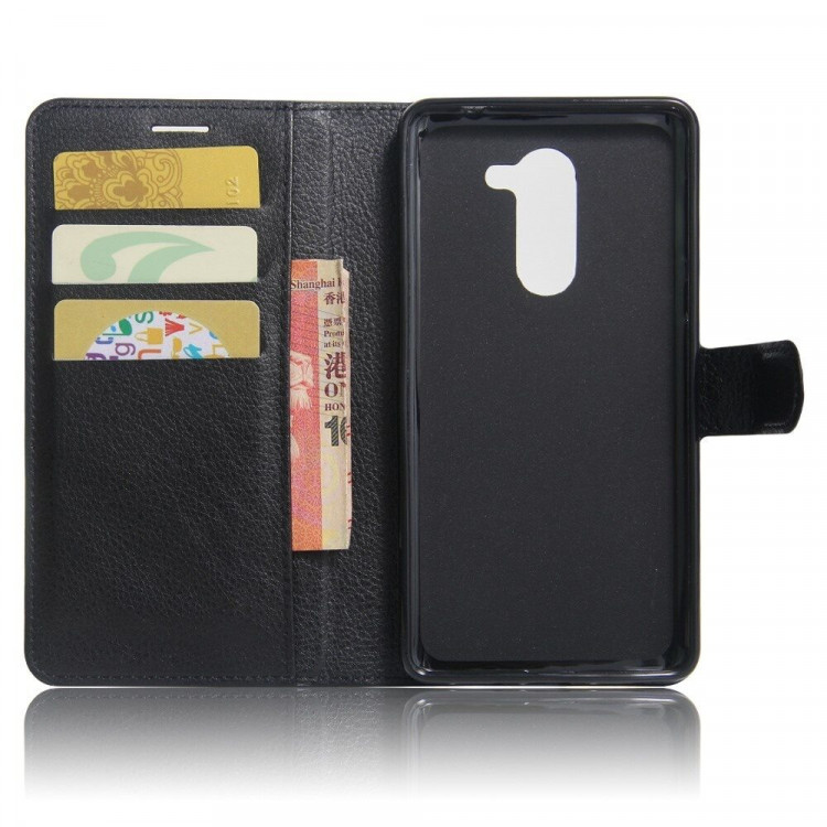 Чехол с визитницей для Huawei Honor 6x 2016 (черный)