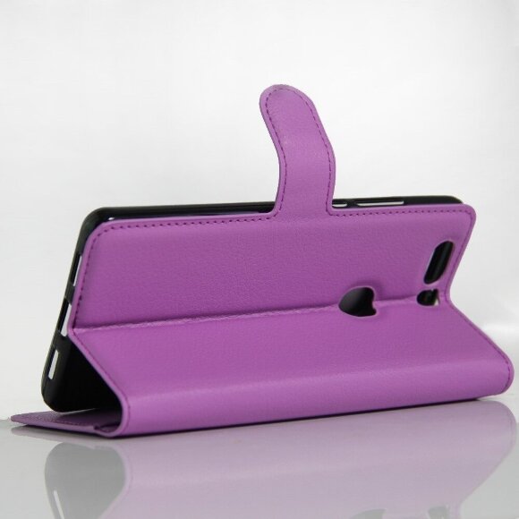 Чехол с визитницей для Huawei Honor V8 (фиолетовый) Чехол с визитницей для Huawei Honor V8 (фиолетовый)