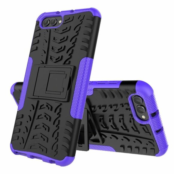 Чехол Hybrid Armor для Huawei Honor V10 / Honor View 10 (черный + фиолетовый) Чехол Hybrid Armor для Huawei Honor V10 / Honor View 10 (черный + фиолетовый)