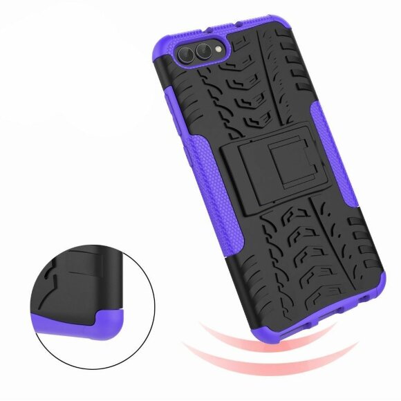 Чехол Hybrid Armor для Huawei Honor V10 / Honor View 10 (черный + фиолетовый) Чехол Hybrid Armor для Huawei Honor V10 / Honor View 10 (черный + фиолетовый)