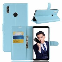 Чехол с визитницей для Huawei Honor Note 10 (голубой)