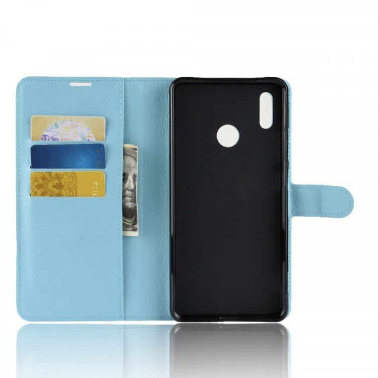 Чехол с визитницей для Huawei Honor Note 10 (голубой)