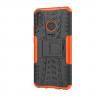 Чехол Hybrid Armor для Huawei Nova 3i / P Smart+ (Plus) (черный + оранжевый)