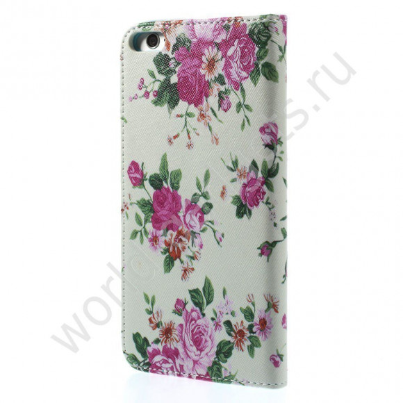 Чехол с визитницей для iPhone 6 Plus (Цветы) Чехол с визитницей для iPhone 6 Plus (Цветы)