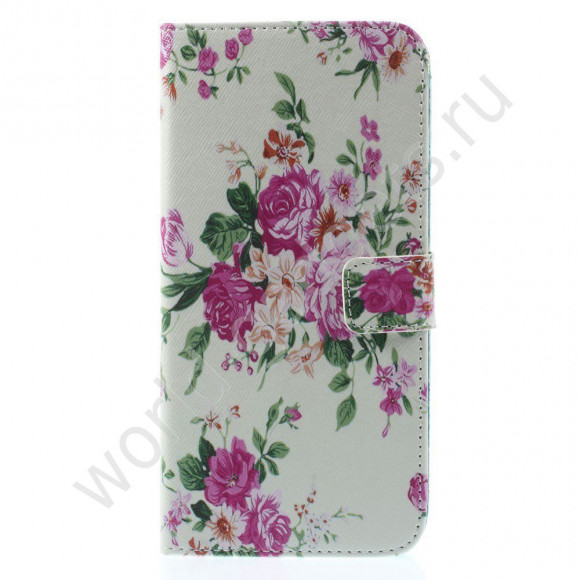 Чехол с визитницей для iPhone 6 Plus (Цветы) Чехол с визитницей для iPhone 6 Plus (Цветы)