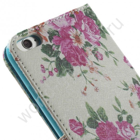Чехол с визитницей для iPhone 6 Plus (Цветы) Чехол с визитницей для iPhone 6 Plus (Цветы)