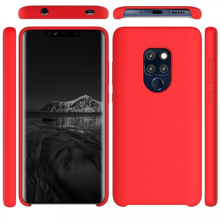 Силиконовый чехол Mobile Shell для Huawei Mate 20 (красный)