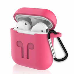 Силиконовый чехол для Apple AirPods (Shock Proof - розовый)