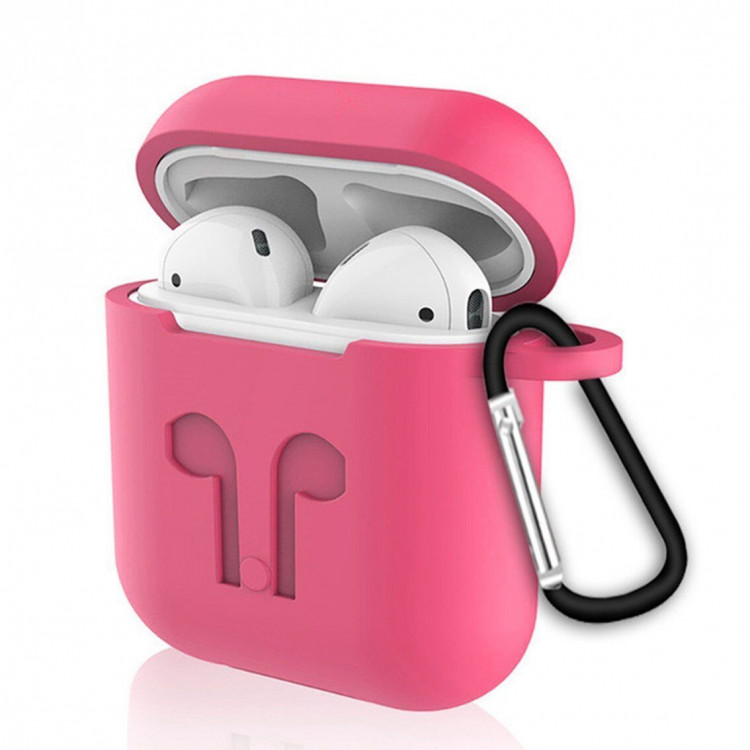 Силиконовый чехол для Apple AirPods (Shock Proof - розовый)