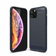 Чехол-накладка Carbon Fibre для iPhone 11 Pro (темно-синий) Чехол-накладка Carbon Fibre для iPhone 11 Pro (темно-синий)