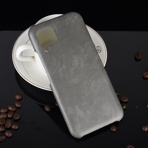 Кожаная накладка-чехол для Huawei P40 lite (серый) Кожаная накладка-чехол для Huawei P40 lite (серый)